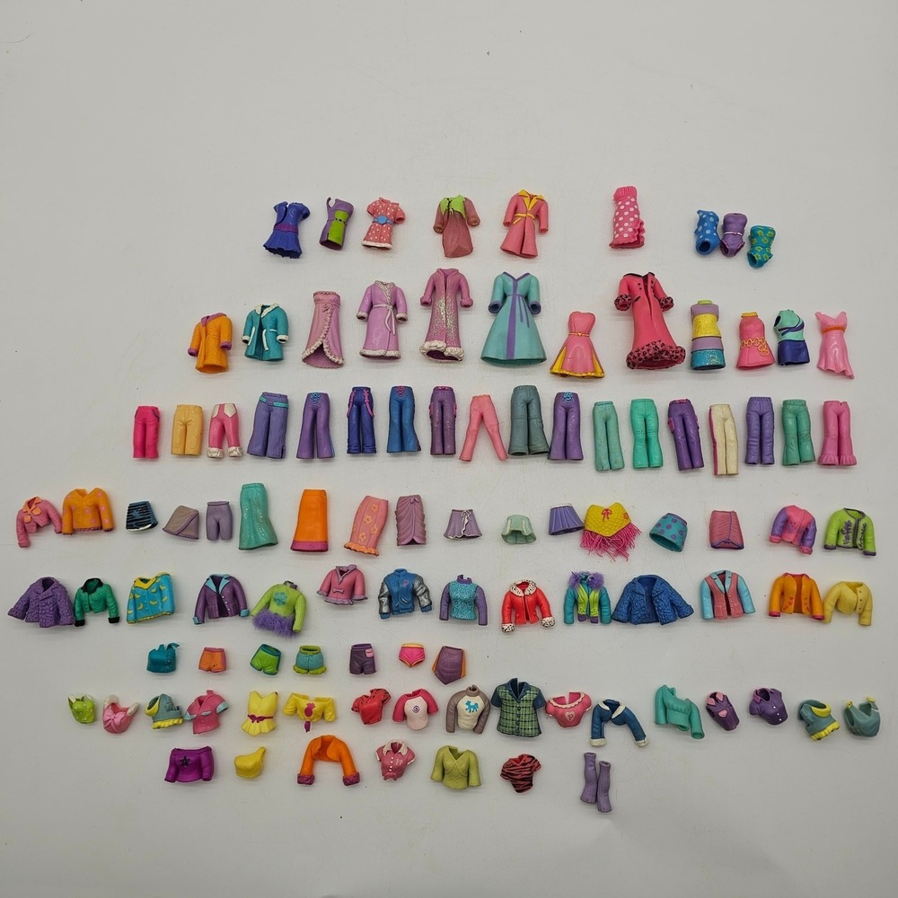 Vintage Polly Pocket Clothing lot 101 pieces